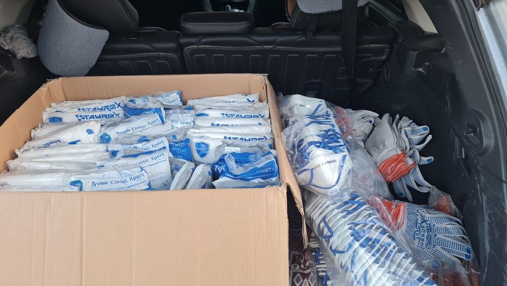 Одноразовый ақ киім, қолбақ сатылады