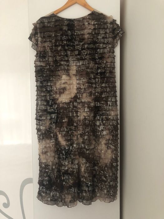 Costum dama mărime 52- culoare crem, rochie și sacou