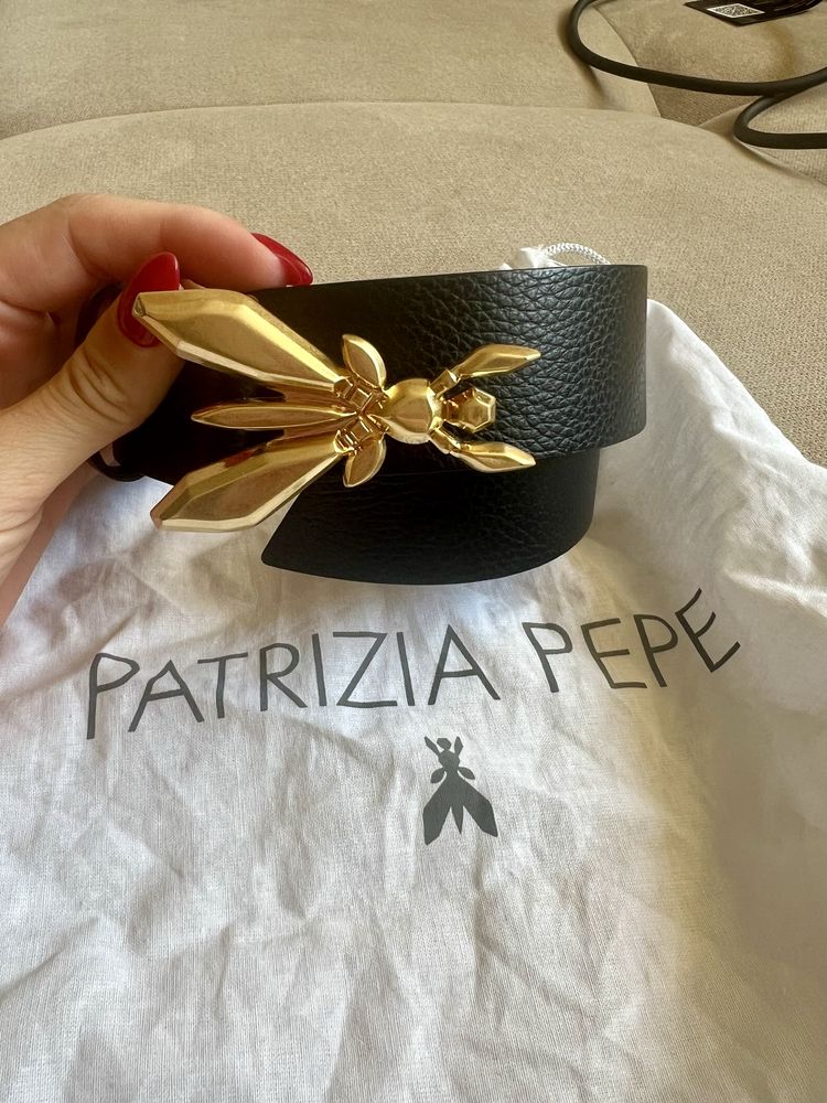 Кожен колан Patrizia Pepe