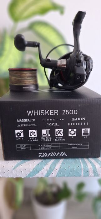 Daiwa whisker 25 qd, impecabilă