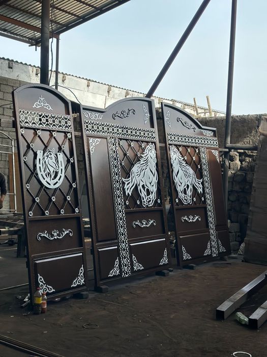 Ворота Шымкент Қақпа Түркістан Дарбаза Навес Забор