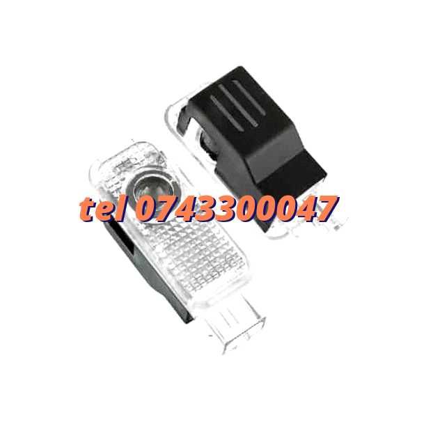 Set Lampi Led Holograme Proiectoare Logo Portiera Audi A3 A4 A5 A6 Q3