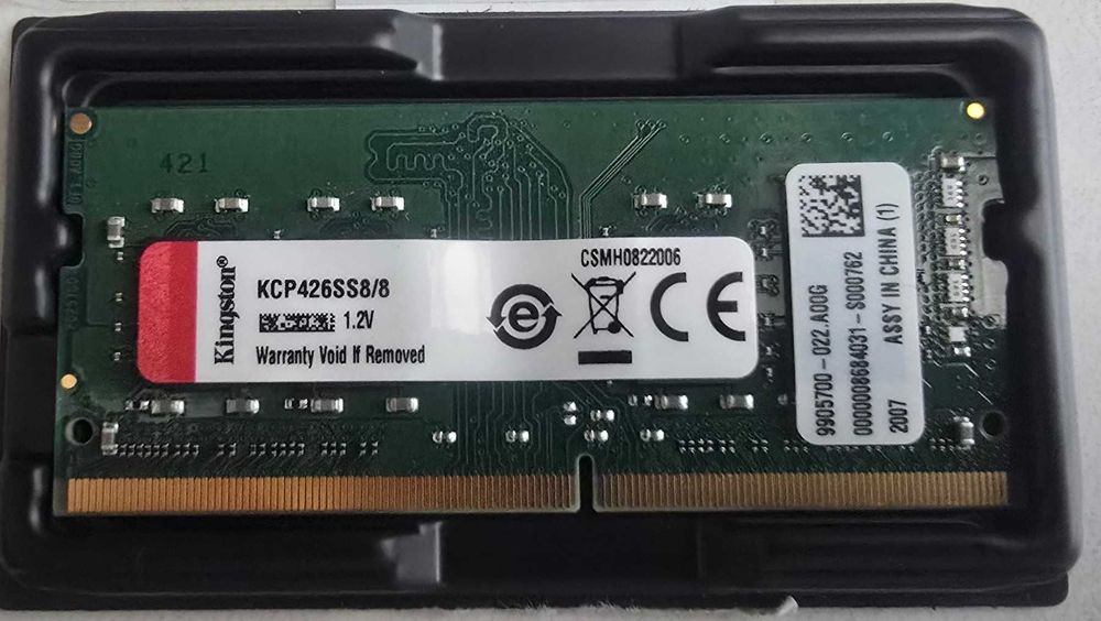 Memorie kingstone 8 gb ram 2666 pentru laptop