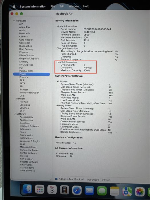 Apple MacBook Air 13” M4 , 512 GB , 16 GB Ram, 10 CPU 10 GPU , Skyblue