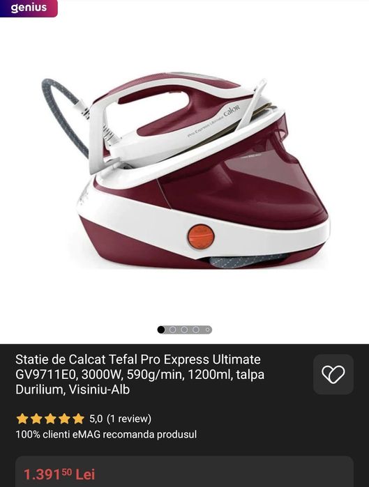 Statie de calcat Tefal Pro Express Ultimate GV9711