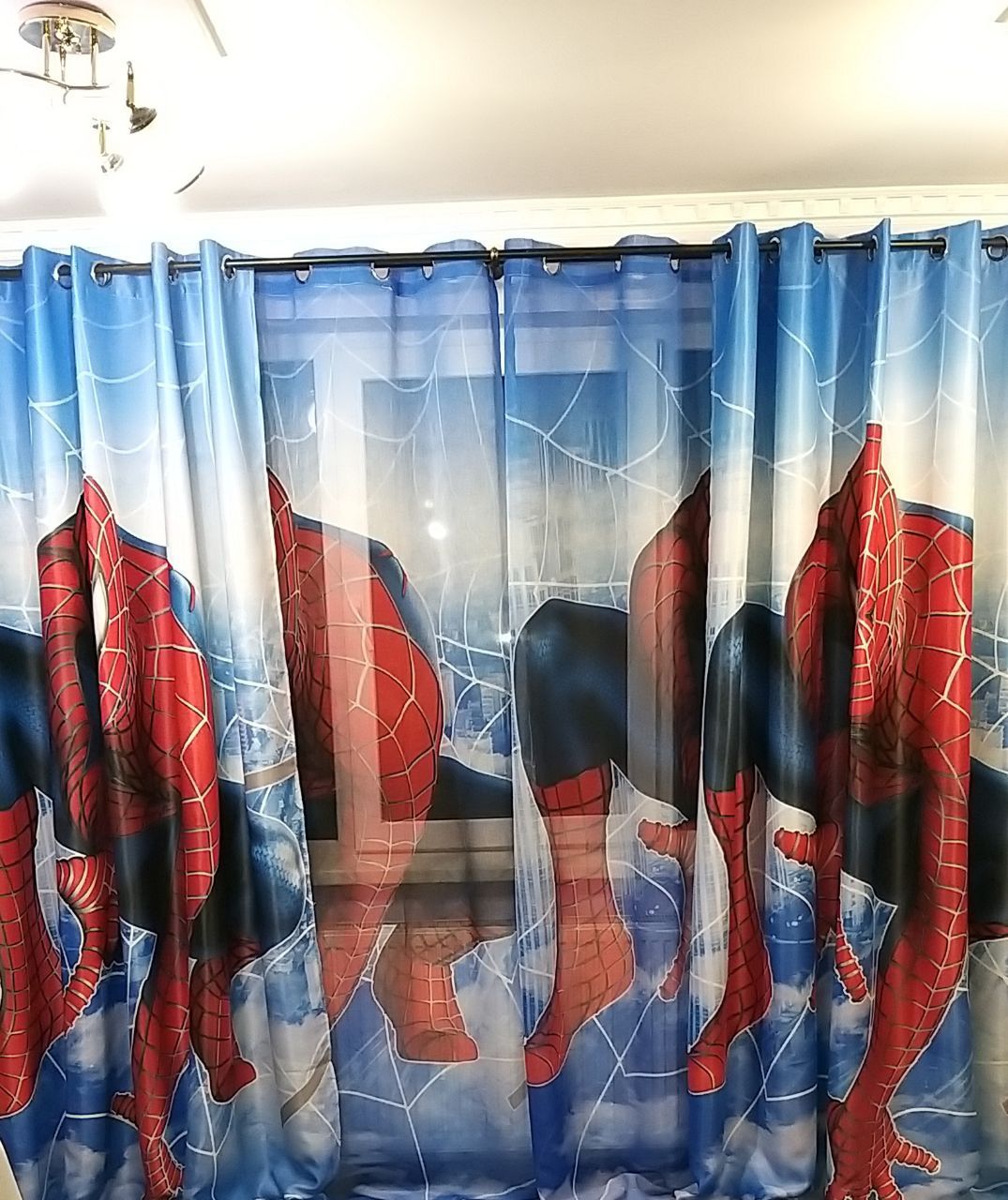 Perdea si draperie Spider-Man două modele