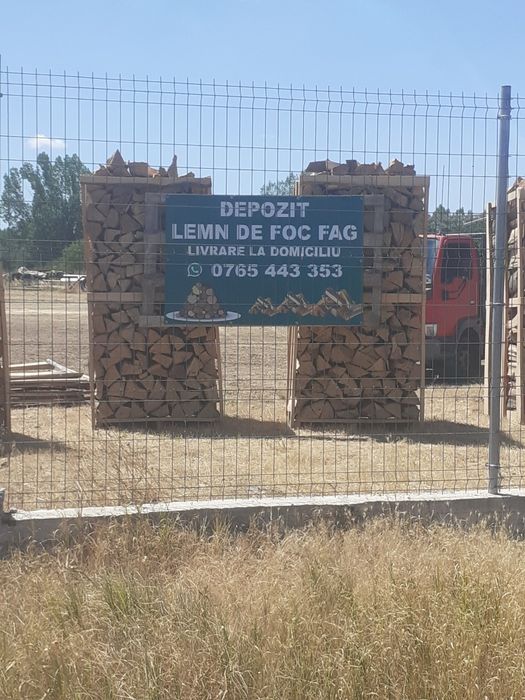 Lemn de foc fag paletizat transport la domiciliu