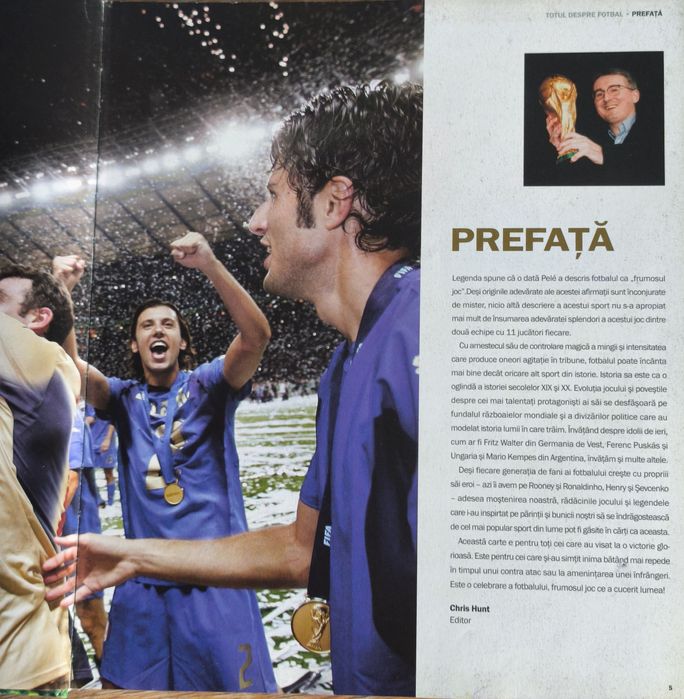 Carte de colecție  „TOTUL DESPRE FOTBAL"