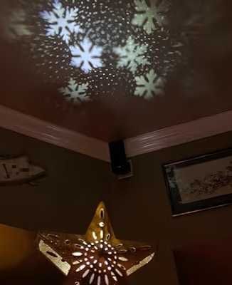 3D Елхов прожектор със 6 визии - Звезден ефект 2025 на части