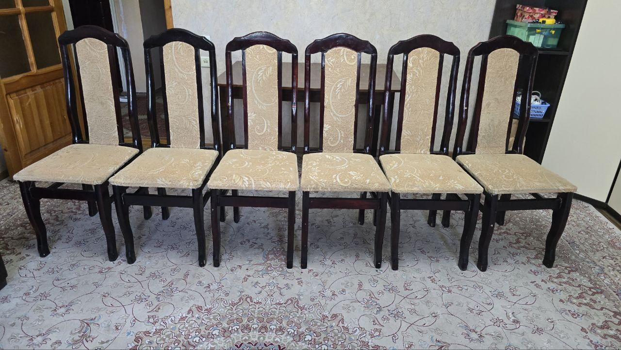 Стол , стулья 6 шт