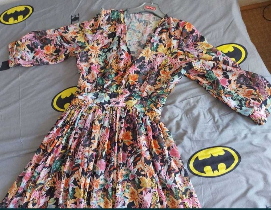 Rochie deosebita, vaporoasa, înflorata, lunga/evenimente mas.XS/ S mic