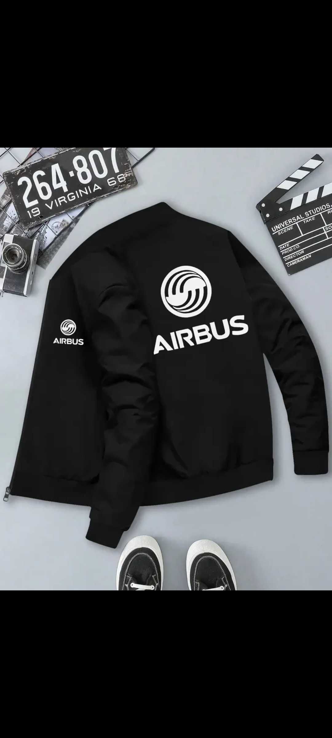 Мъжко яке с бродирано лого на Airbus
