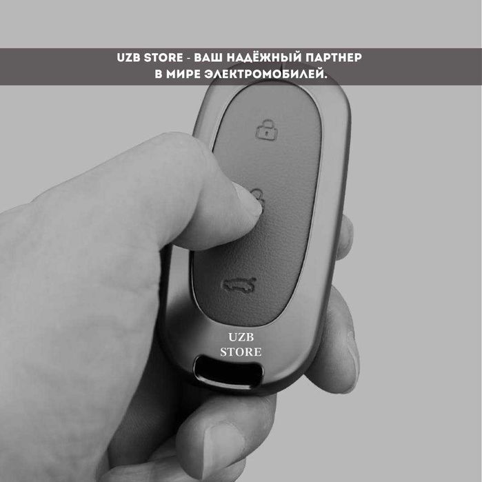 Металлический чёрный чехол для ключа Lixiang L6/L7/L8/L9