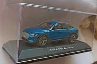 Macheta Audi e-tron Sportback 2020 electric albastru - iScale 1/43