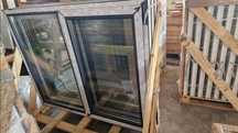 Fereastra termopan PVC gri