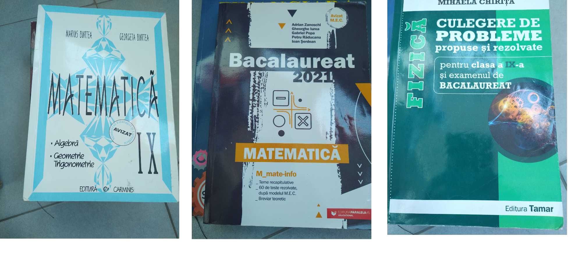 Culegeri matematica fizica liceu bacalaureat admitere si examen SAT