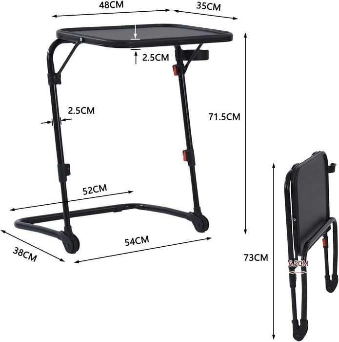 MEUBLE COSY Masă mică pliabilă pentru laptop