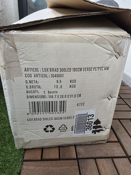 Brad artificial Hoff modular 180cm 300 led