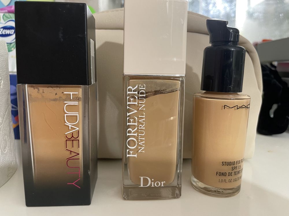 Фон дьо тен Dior, Huda Beauty, Mac, Fenty Beauty