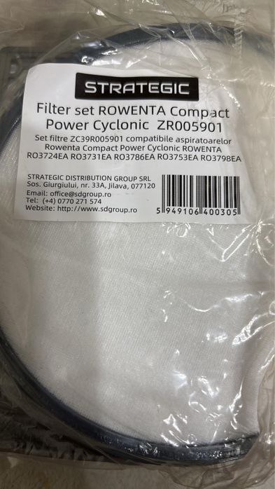 Set filtre aspirator Rowenta compact ower cyclonic