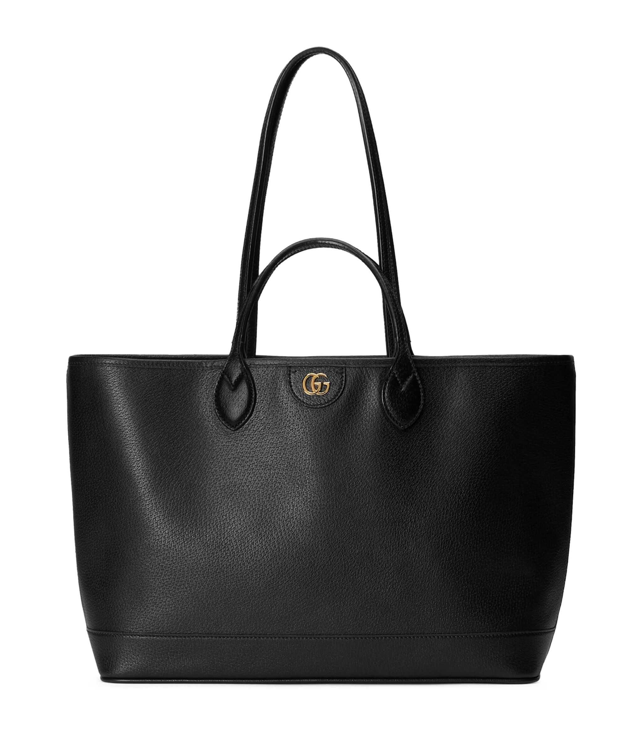 Gucci Medium Leather Ophidia Tote Bag