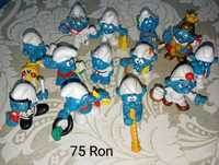 Lot 12 figurine strumfi schleich peyo cauciucate