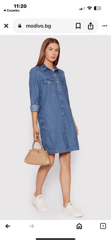 Оригинална дънкова рокля LEVI’S, M размер