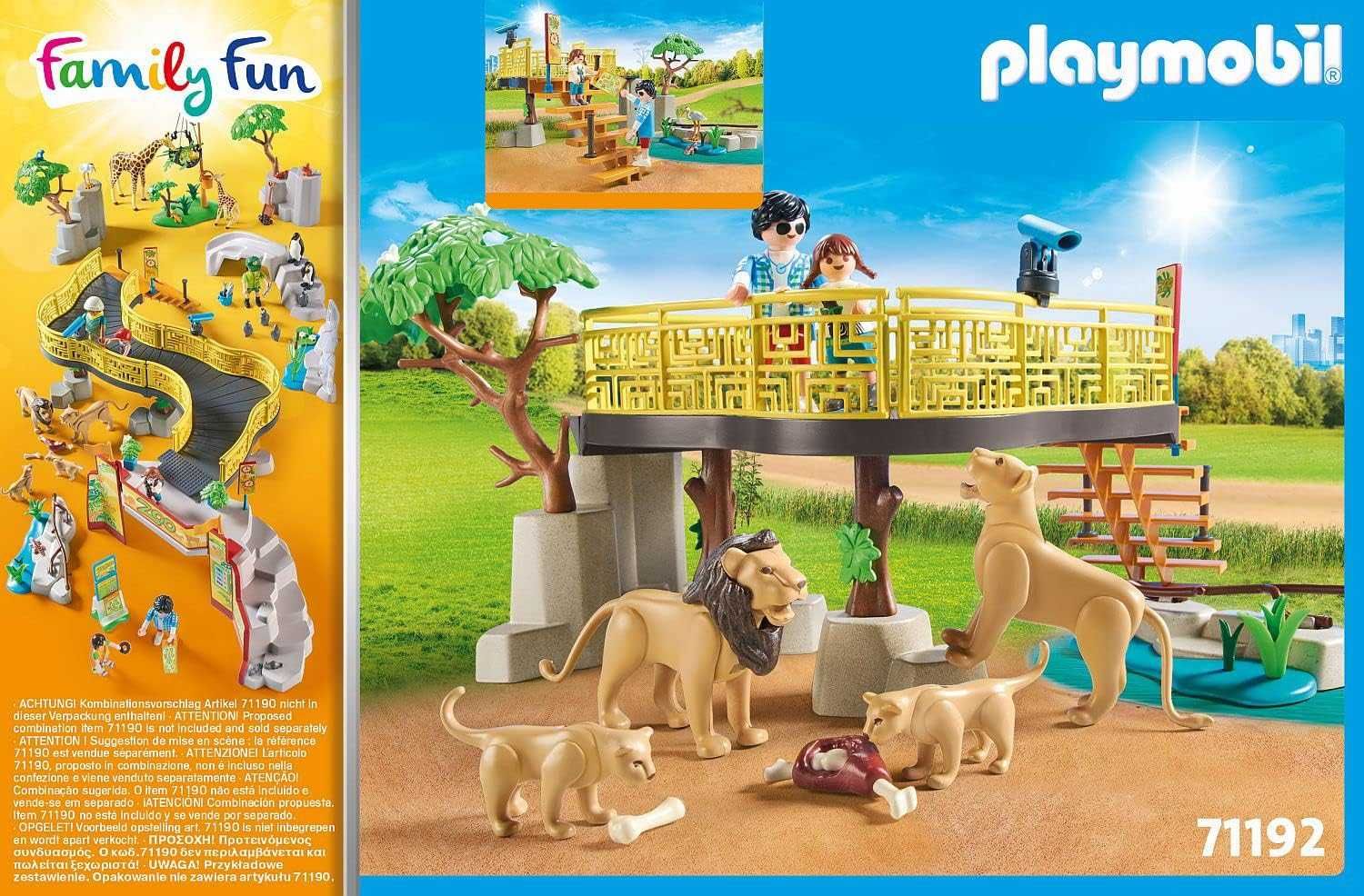 Set Playmobil - Tarc exterior pentru lei, 58 Piese.