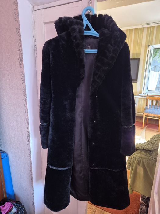 Цигейковая шуба из натурального меха