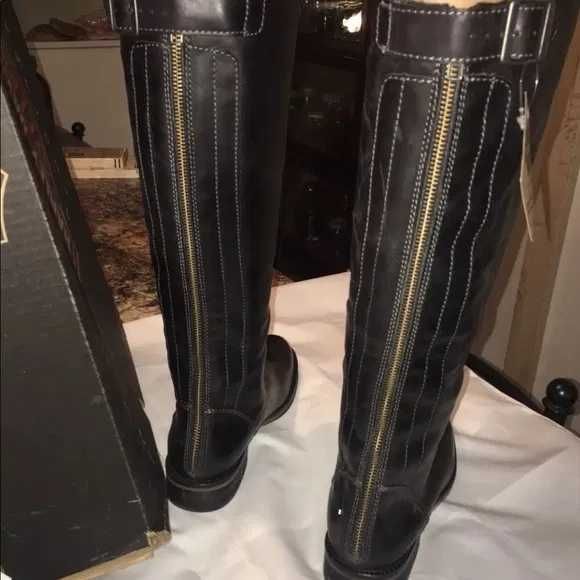 HARLEY DAVIDSON № 35/36 – Дамски ботуши от ест. кожа "KNEE BOOTS" нови