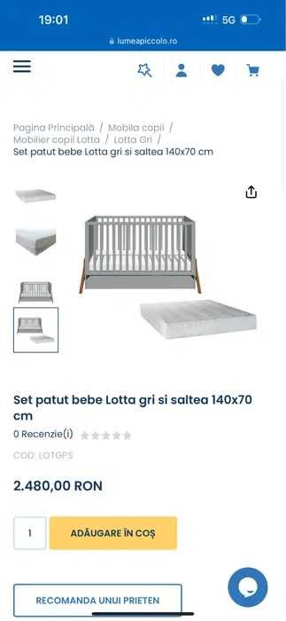 Mobilier copii-nou nascut/toddler. Colectia LOTTA