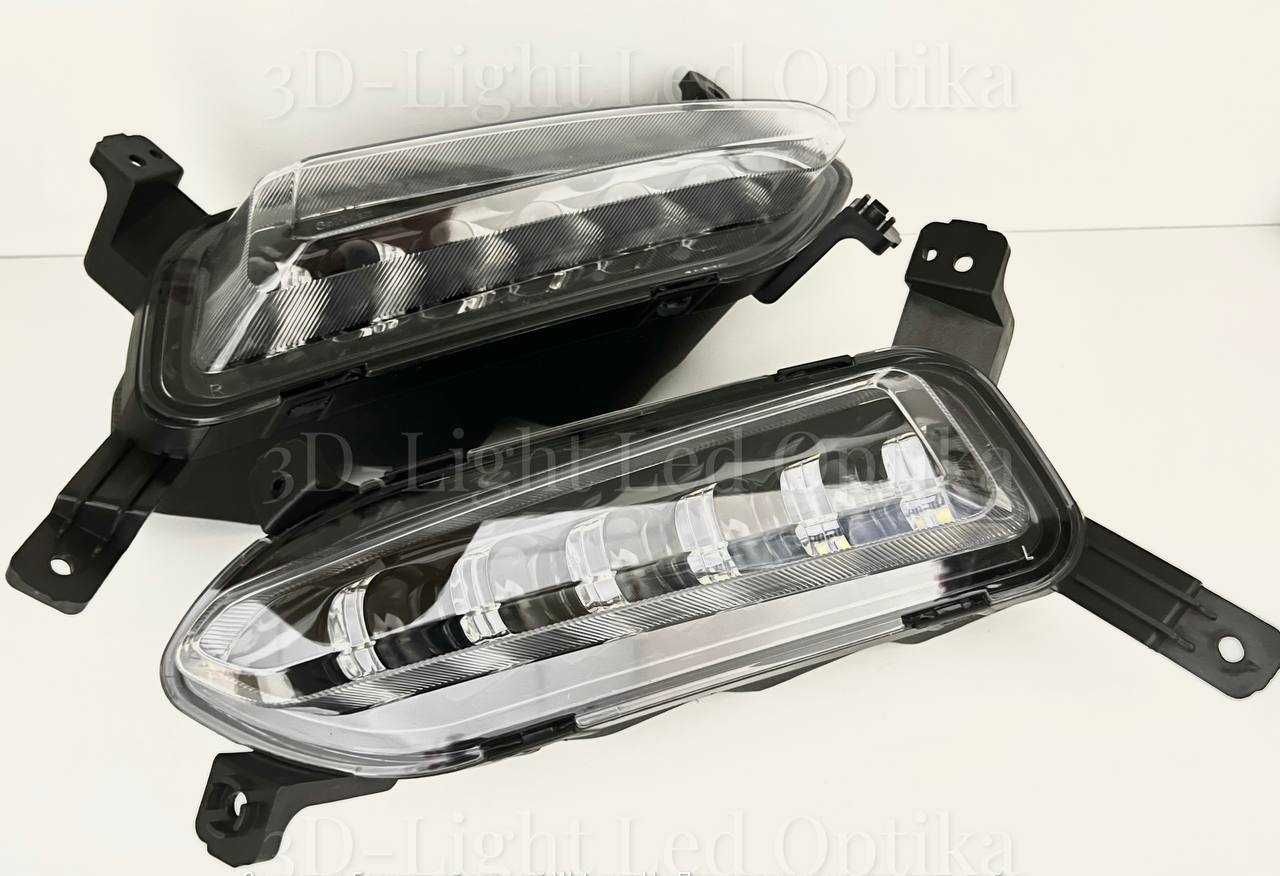 Противотуманные фары LED Туманки Hyundai Accent 2  Kaspi Red