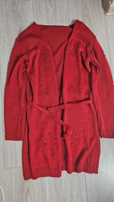 Cardigan caramiziu