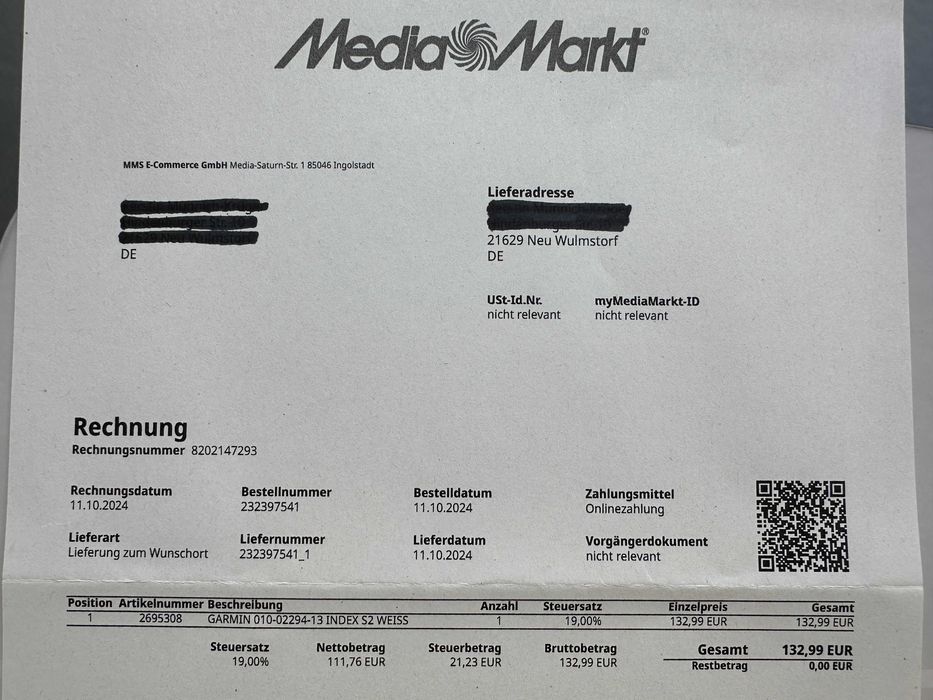 Garmin Index S2 Smart Scale дигитален кантар с безжична свързаност