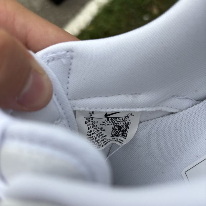 Nike Air Force 1 Low Triple White “Jason Voorhees”
