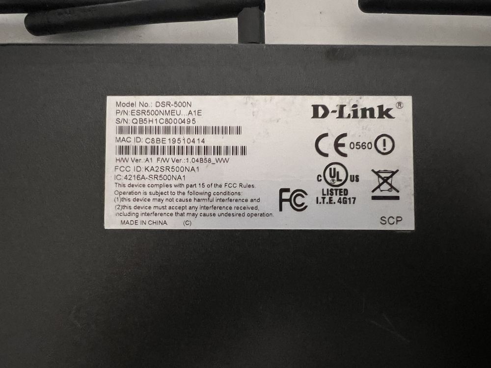 Wireless N Unified Services Router DSR-500N D-Link