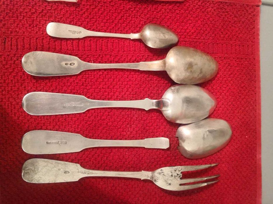 Серебро разные изделия .