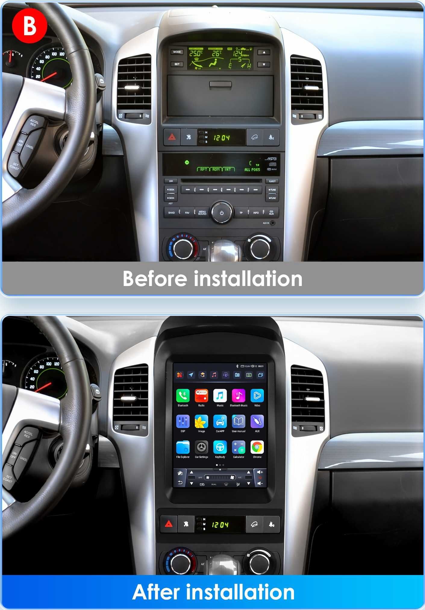 Chevrolet Captiva 2006 - 2012 9.7 Мултимедия Навигация Android