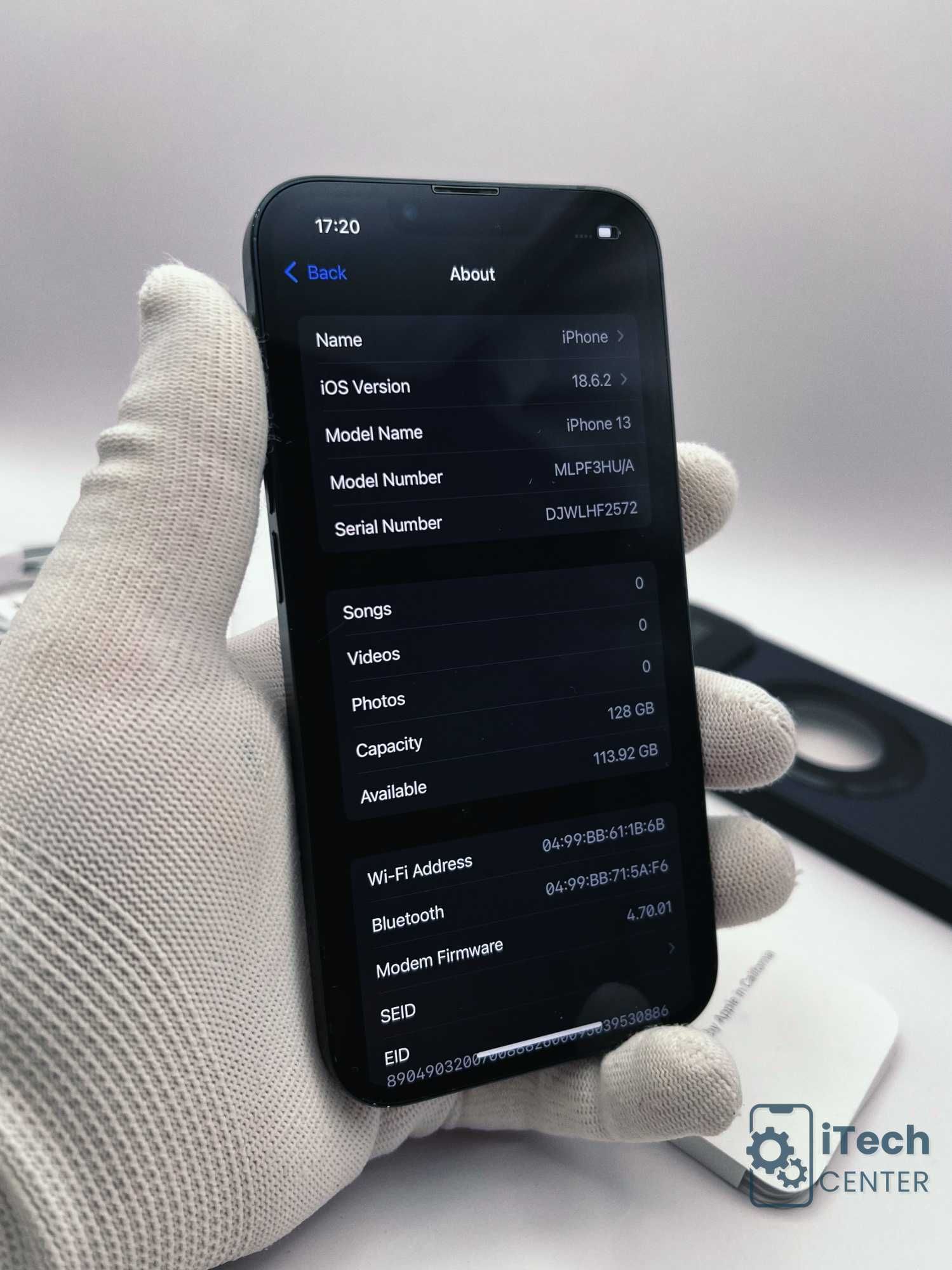 iPhone 13, 128GB, Midnight, 100% батерия, ОТЛИЧЕН, 1 година ГАРАНЦИЯ!