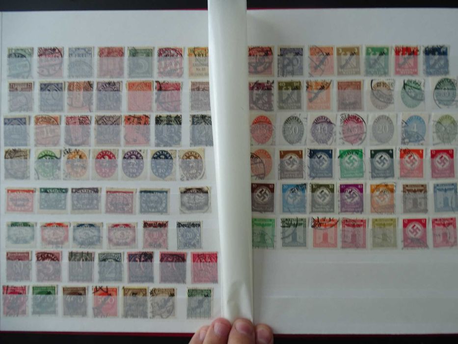 Clasor cu timbre vechi Germania Reich 1900-45, stamp/nestamp, (Lot 67)