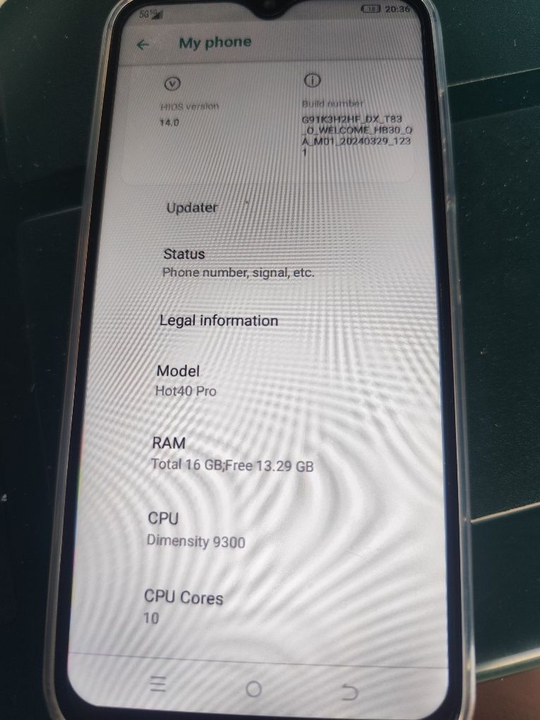 Infinity HOT40pro 5G