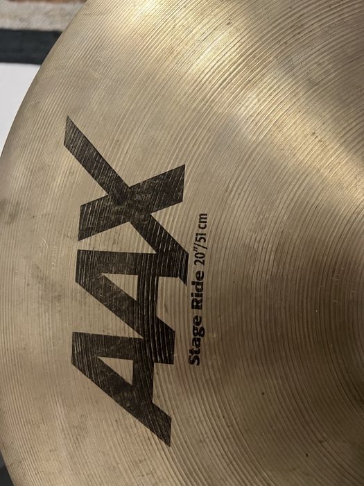 Cinel Sabian AAX stage Ride 20” 51 cm cymbal cowbell Dixon