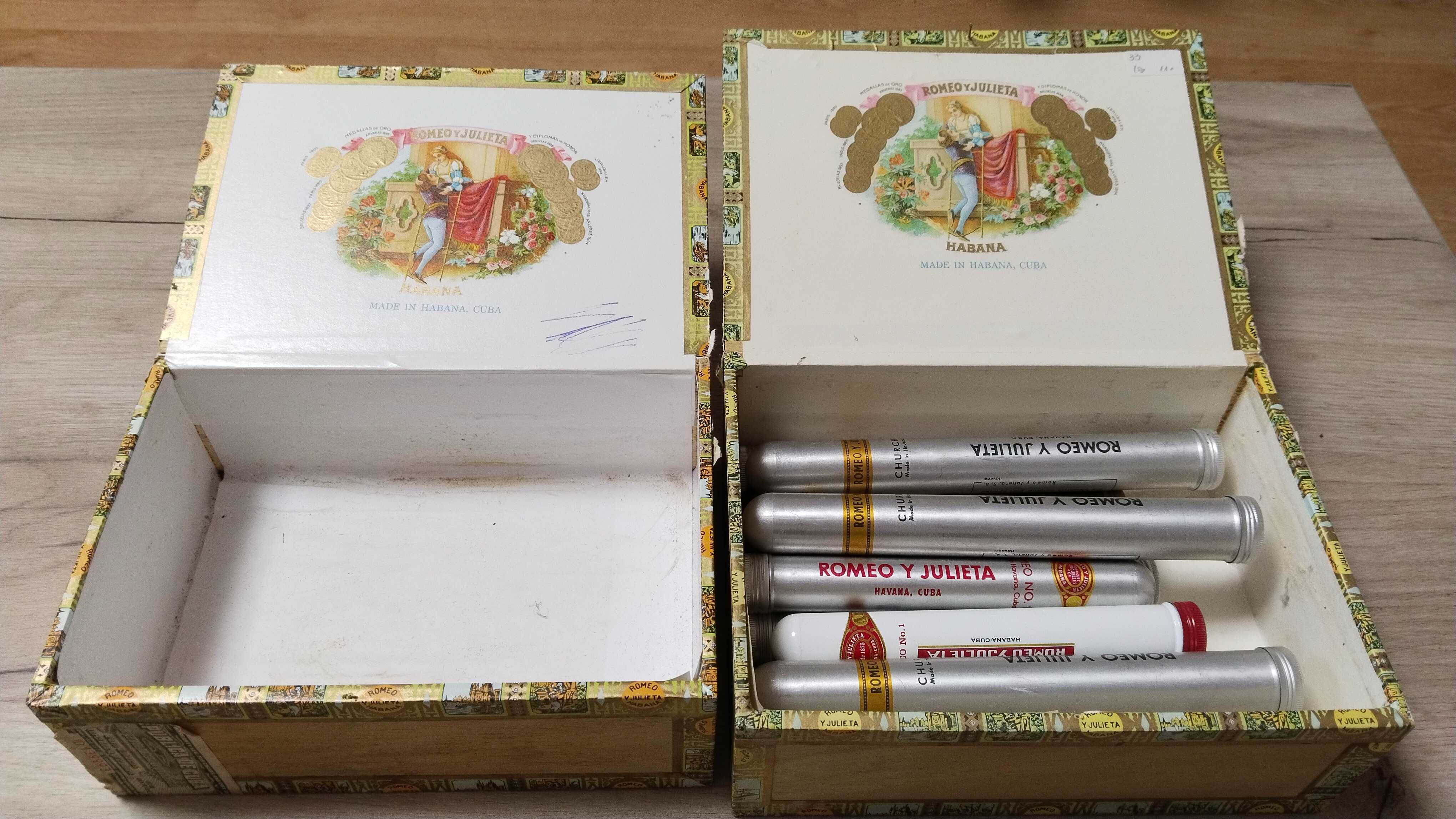 дървени кутии от пури и алум. тубуси, от чай и ръчно рисувана ЕЛИПСА