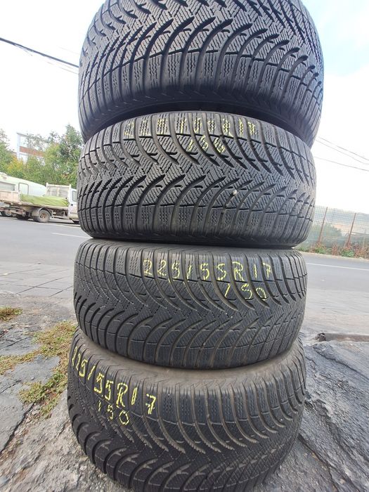 4 anvelope iarna 225/55r17 Michelin Montaj Gratuit