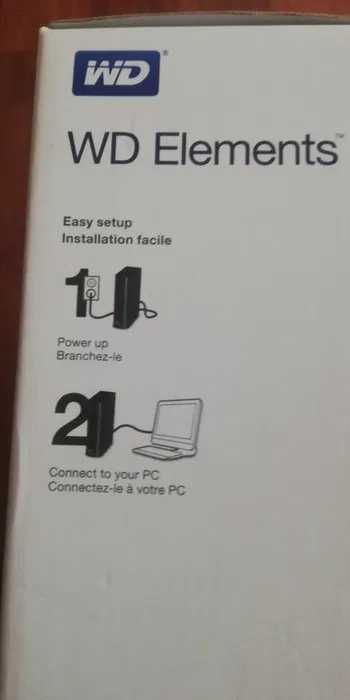 Hdd-Hard extern 3 tb usb WD Elements alimentator inclus și cablu