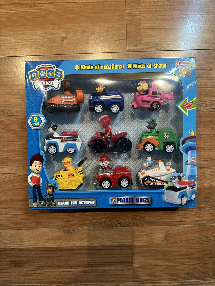Set cu 9 figurine Patrula Catelusilor, Paw Patrol