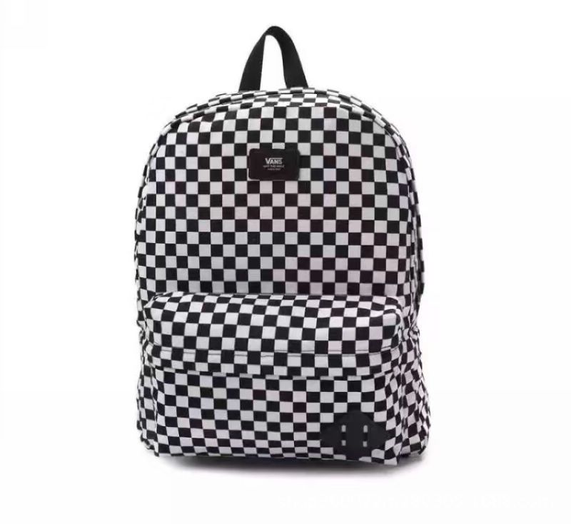 Шахматный рюкзак в клетку черно-белый Van's Ванс сумка портфель школа