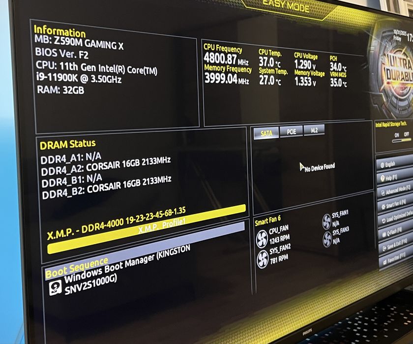 Sistem PC/unitate M-atx i9 11900k