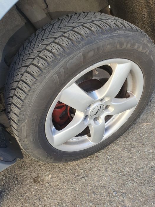 Jante cu anvelope M+S 215/55/R16