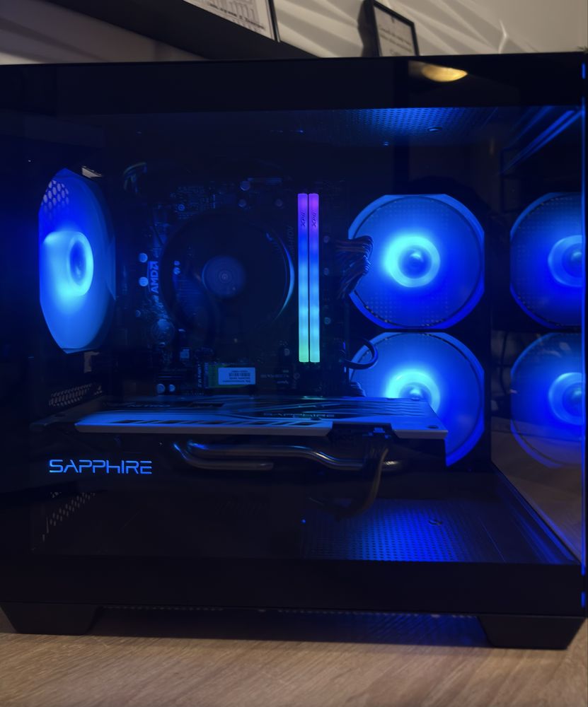 Геймърски компютър RYZEN 5 2600, RX580 8gb, 16 ram, 256 ssd, 600W